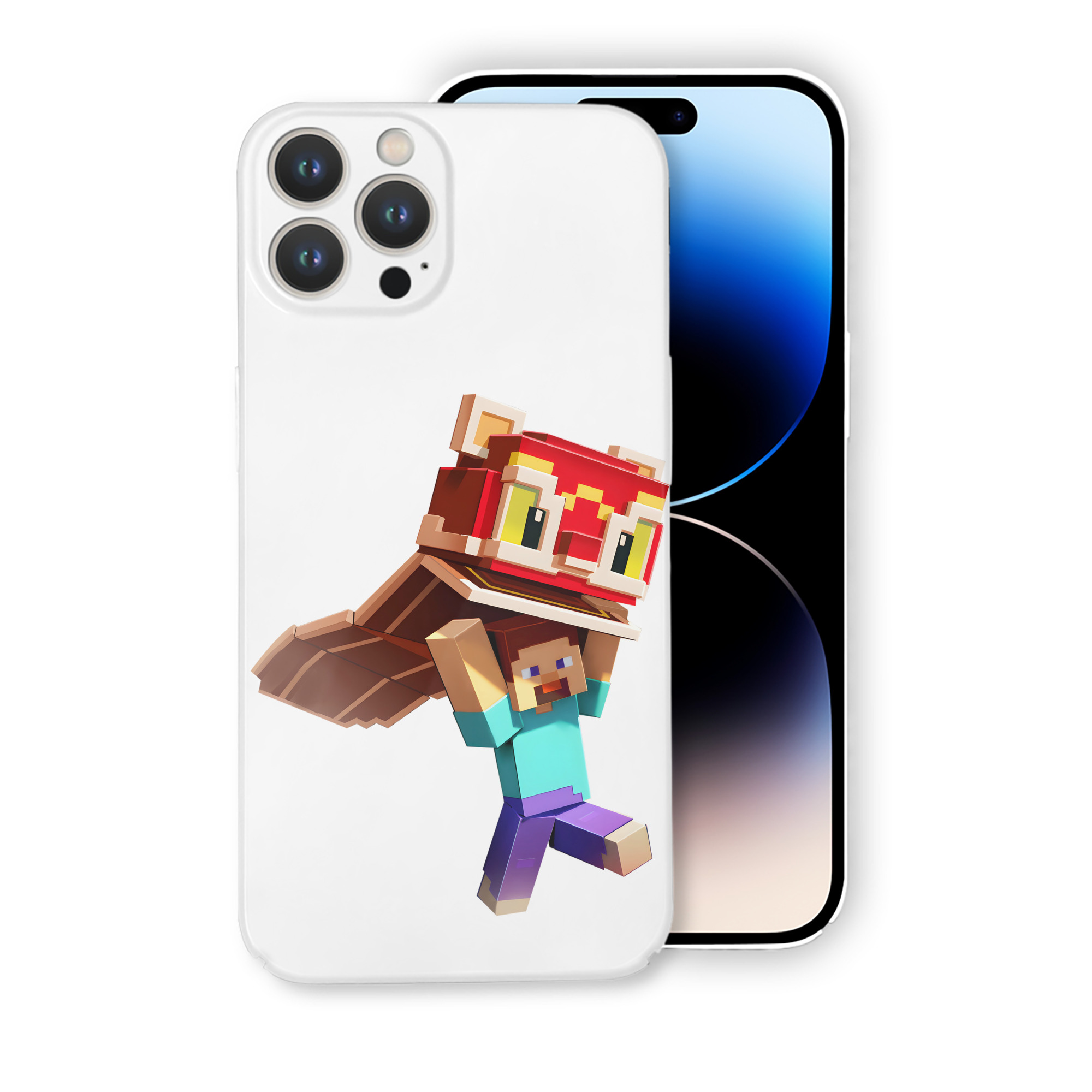 （画像用） マインクラフト ブロックの世界 Minecraft MC Block world 【iPhone 14シリーズ対応】ハードケース